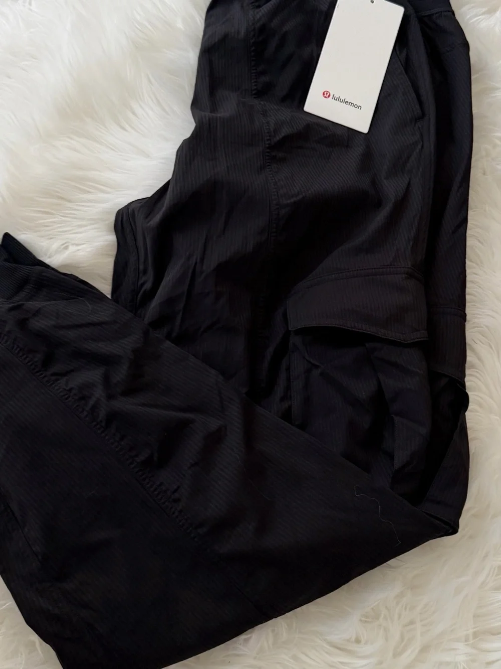 lululemon athletica Black Cargo Jogger Pants